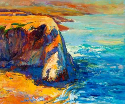 Ocean and cliffs Stock Photos