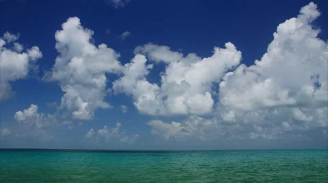 Ocean and clouds #2, time-lapse Stock Footage 41682895