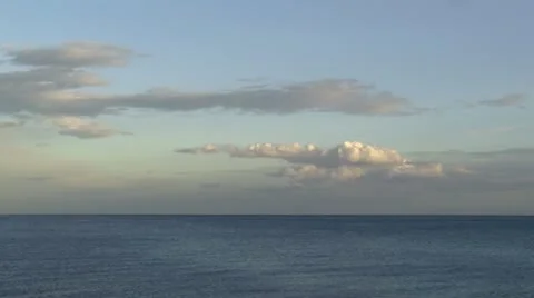 Ocean and Clouds Stock Footage 22084027