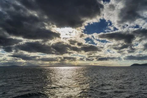 Ocean and the Clouds 스톡 사진