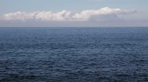 Ocean and Clouds real time loopable Stock Footage 52521423