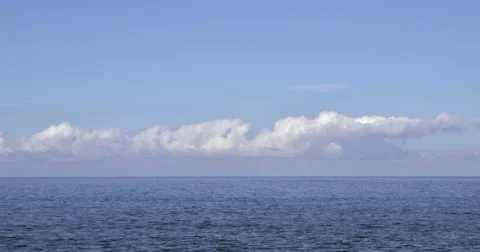 Ocean and Clouds Time-Lapse Stock Footage 44784849