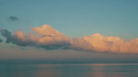 The ocean and clouds timelapse Stock Footage 110187843