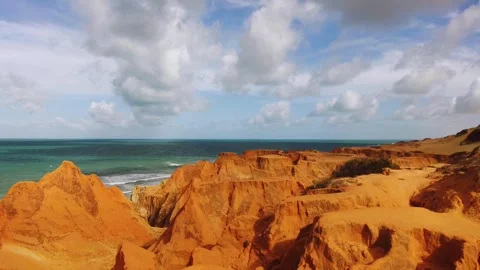 Ocean and desert hill Stock-Footage 273210694