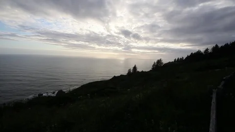 Ocean and hills Stock Footage 78521844