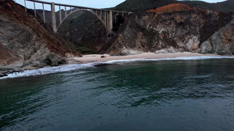Ocean and mountains Big Sur Video stock 201685337
