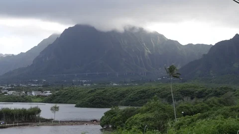 Ocean And Mountains Stock Footage 104809008