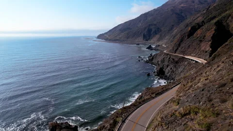 Ocean and Mountains on PCH Video stock 201686799