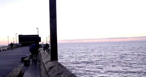 Ocean and the Pier Stock Footage 101671624