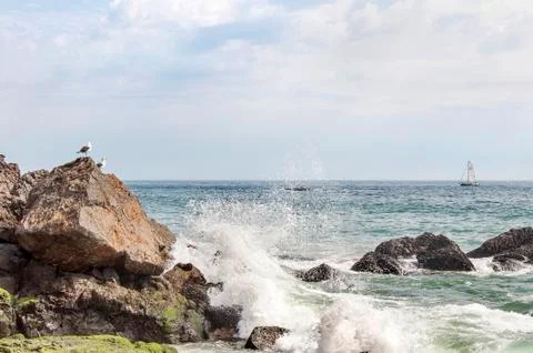 Ocean and rocks Foto stock
