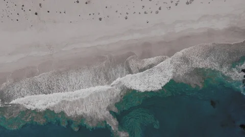 Ocean and sea top view with drone Stock Footage 88431708