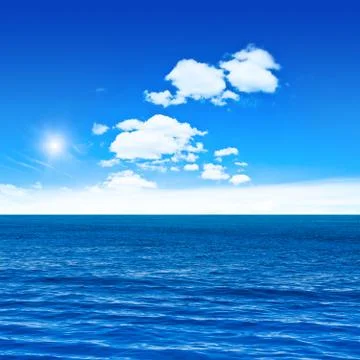 Ocean and sky Stock Photos