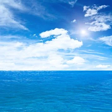 Ocean and sky Stock Photos