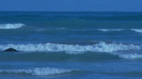 Ocean and sound Stock Footage 758257