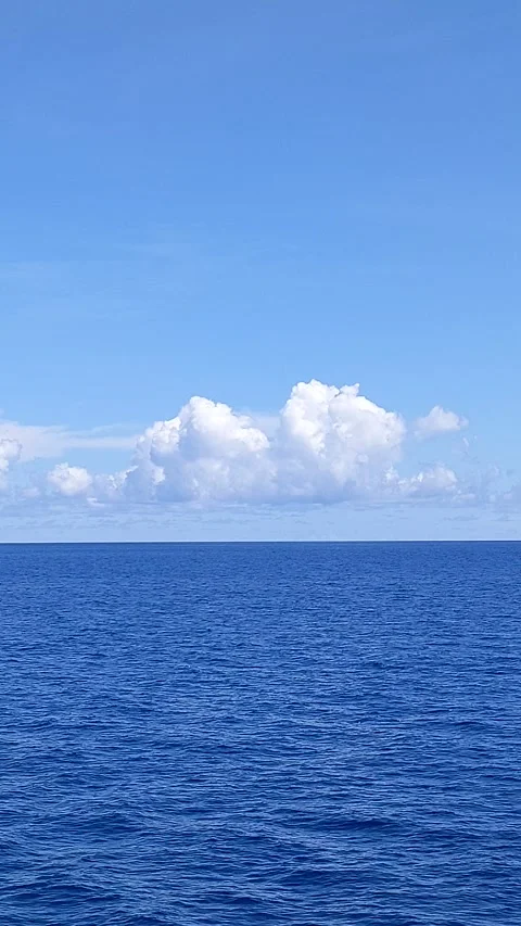 Ocean and various kinds of clouds in the sky Stock Footage 292441331