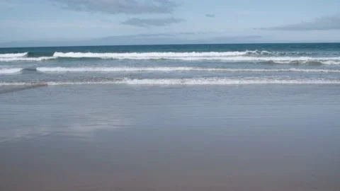 Ocean and waves view from beach Stock Footage 139916243