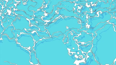 Ocean Animation Loop Background Stock Footage 311904066