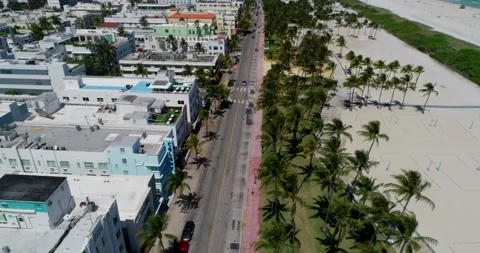 Ocean Avenue Empty due to Covid Stock Footage 149554641