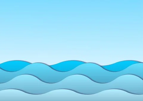 Ocean background Stock Illustration