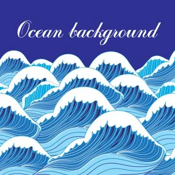 Ocean background Stock Illustration