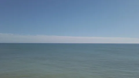 Ocean in the background, panning down Stock Footage