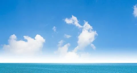 Ocean Background Texture Surface Blue Sea and Horizon Nature Summer Stock Photos