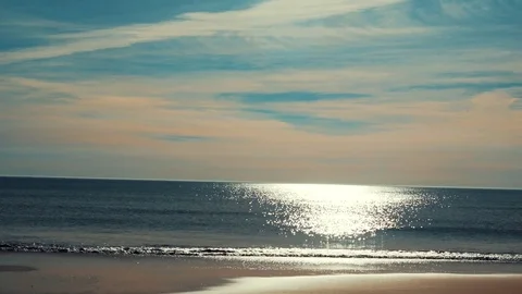 Ocean. Beach. Atlantic Ocean. Storm. Rest Stock Footage 85445903