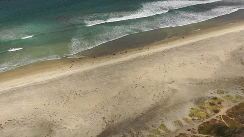 Ocean beach in California Video stock 96363401