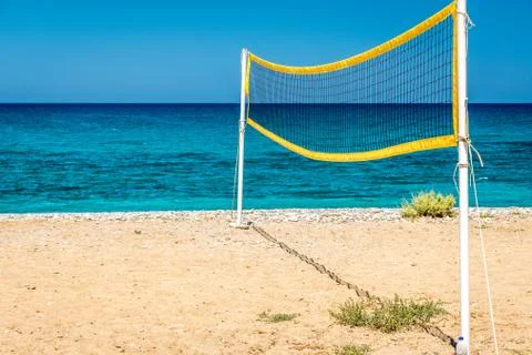 Ocean beach on the Crete Foto stock