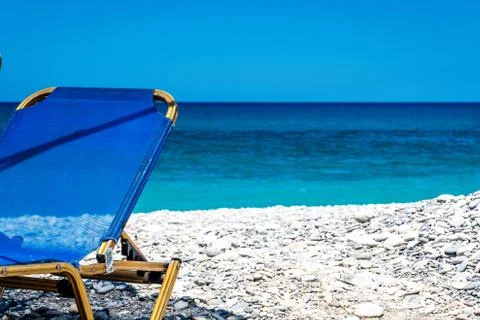 Ocean beach on the Crete Stock Photos