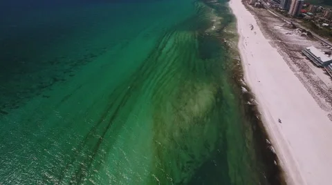 Ocean Beach flyover Stock Footage 67726374