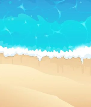 Ocean beach Stock Illustration