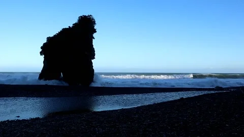 Ocean beach landscape Stock Footage 154674525