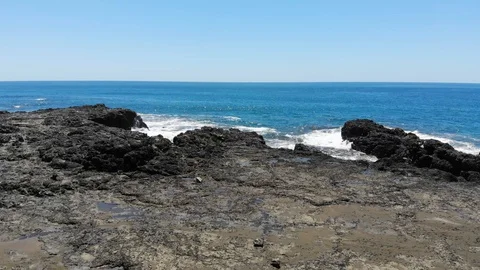 Ocean beach orbit Stock Footage 127601328