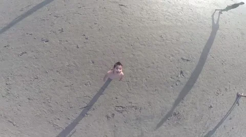 Ocean Beach Satellite view-zoom out Stock Footage 48372883