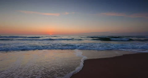 Ocean beach sunrise Stock Footage 140131603