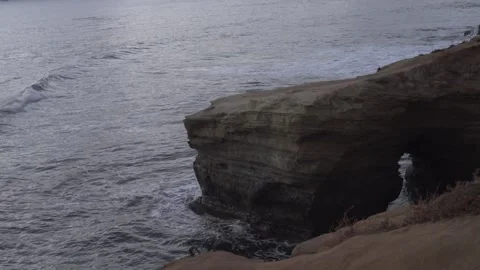 Ocean Beach Sunset Cliffs Stock Footage 193992679