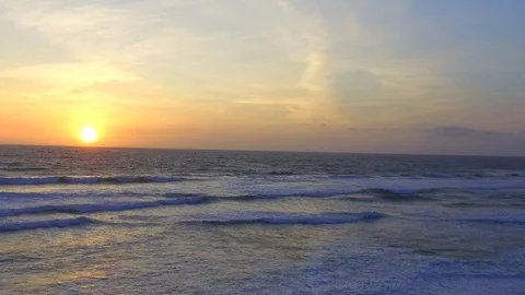 Ocean Beach Sunset Stock Footage 85946803