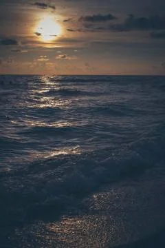 Ocean Beach Sunset Stock Photos