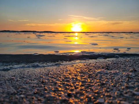 Ocean Beach Sunset Stock Photos