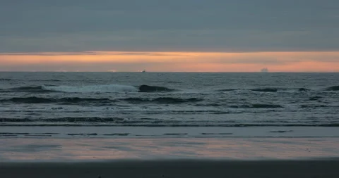 Ocean Beach sunset time lapse Stock Footage 165240687