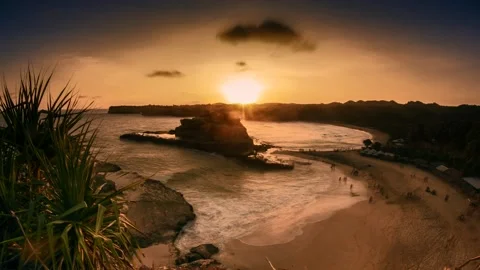 Ocean Beach Sunset Timelapse 動画素材 130275699