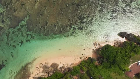 Ocean, beach, temple above the ocean | Bali, Indonesia | 4K video Stock Footage 169072217