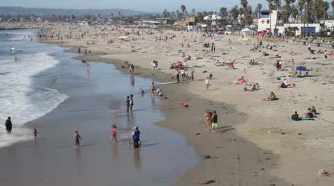 Ocean Beach Time Lapse from Pier 動画素材 22927857
