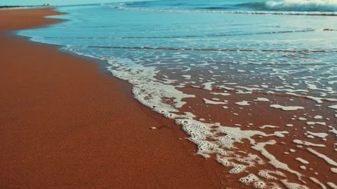 Ocean. Beach. Wave. Sand. Storm Stock Footage 85446511