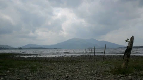 Ocean Beach, Waves &amp; Tide Markers, Ireland Stock Footage 49508250