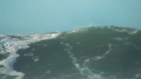 Ocean big wave Stock Footage 12253604