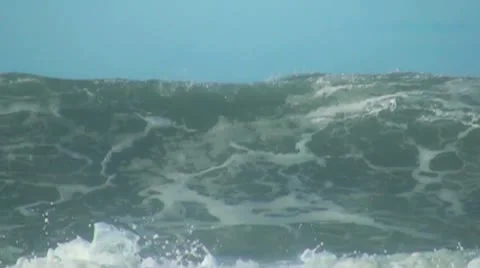 Ocean big wave Stock Footage 12658972