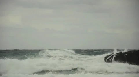 Ocean Big waves HD Stock Footage 7901457