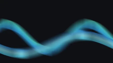 Ocean blue liquid waves against dark background Stock Illustration